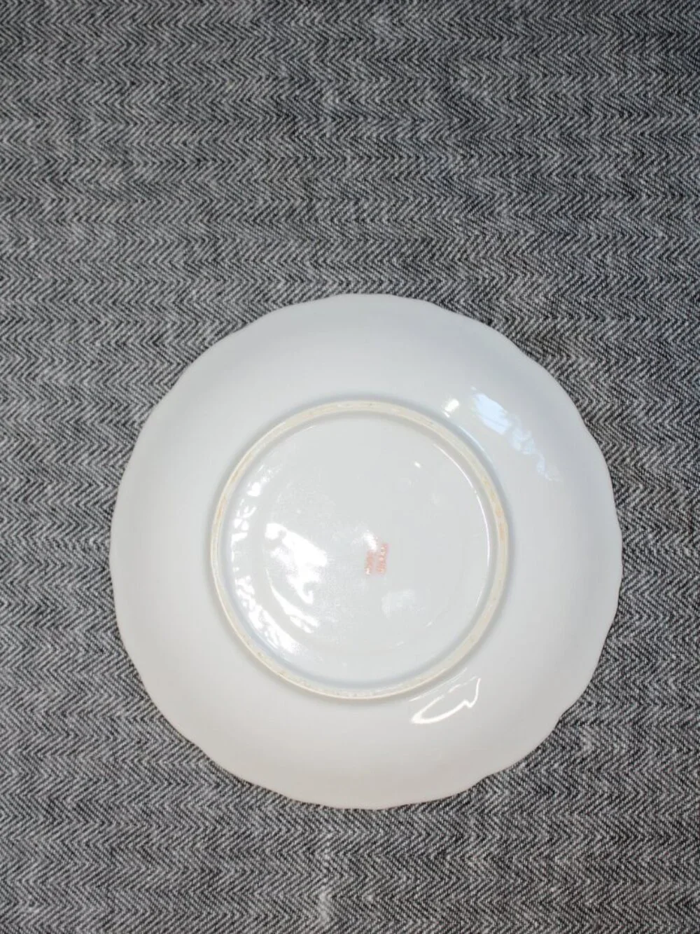 Vtg MCM Set of (2) Footed Teacups & (3) Saucers Japanese Moss Rose w/ Gold Rims